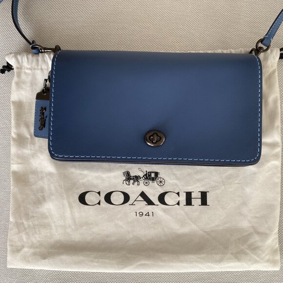 NWOT Coach 1941 Dinky Blue Crossbody Bag - Picture 4 of 5